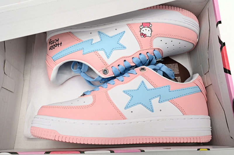 【AD1BP】卡通-36 跑量款芭比猿猴低帮板鞋 1H73-191-913 A Bathing Ape Bape Sta Low Cartoon