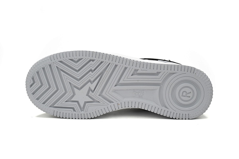 【AD1BP】白灰压花-13 跑量款芭比猿猴低帮板鞋 1H70-191-002 A Bathing Ape Bape Sta Low White Gray embossing