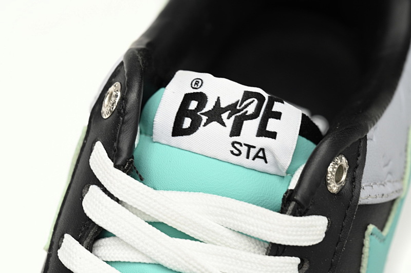 【AD1BP】灰黑绿色-12 跑量款芭比猿猴低帮板鞋 1H70-191-002 A Bathing Ape Bape Sta Low Grey Black Green