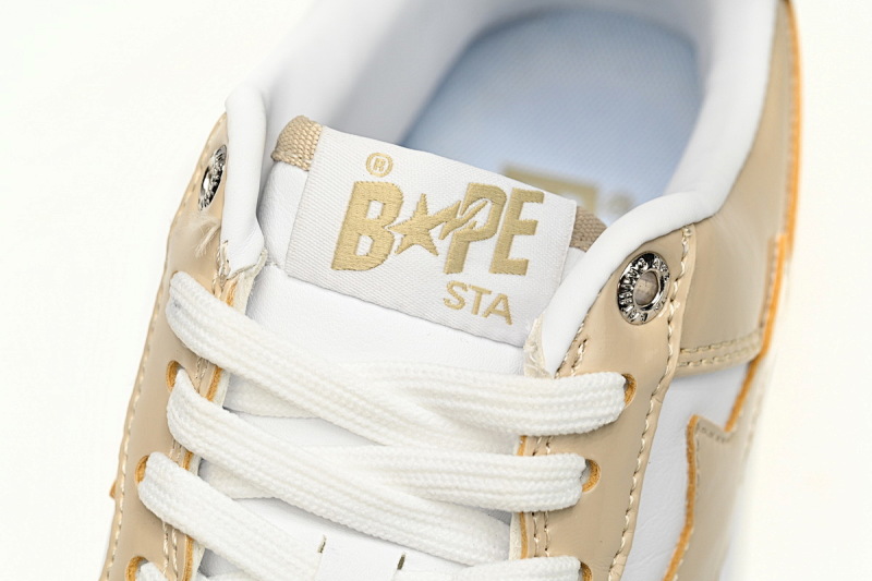 【AD1BP】棕白镜面-26 跑量款芭比猿猴低帮板鞋 1170-191-022 A Bathing Ape Bape Sta Low Brown White Mirror Surface