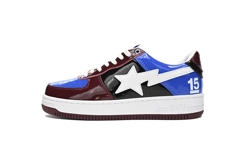【AD1BP】白酒红蓝-53 跑量款芭比猿猴低帮板鞋 1H22-191-027 A Bathing Ape Bape Sta Low Baijiu red blue