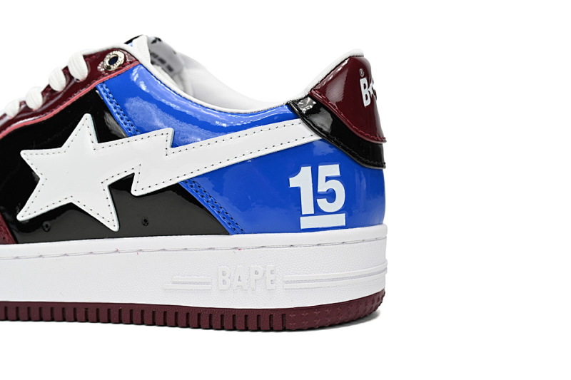 【AD1BP】白酒红蓝-53 跑量款芭比猿猴低帮板鞋 1H22-191-027 A Bathing Ape Bape Sta Low Baijiu red blue