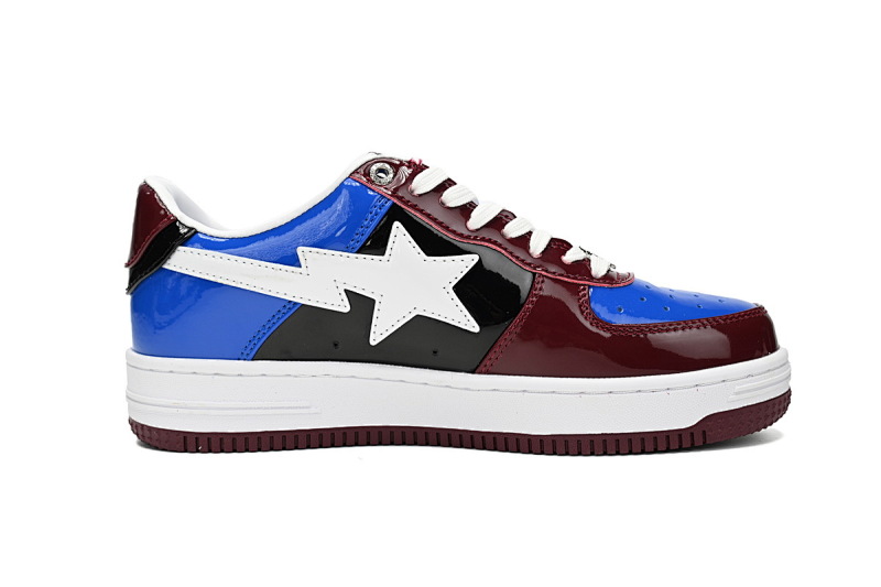 【AD1BP】白酒红蓝-53 跑量款芭比猿猴低帮板鞋 1H22-191-027 A Bathing Ape Bape Sta Low Baijiu red blue
