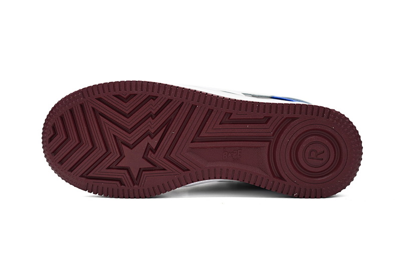 【AD1BP】白酒红蓝-53 跑量款芭比猿猴低帮板鞋 1H22-191-027 A Bathing Ape Bape Sta Low Baijiu red blue