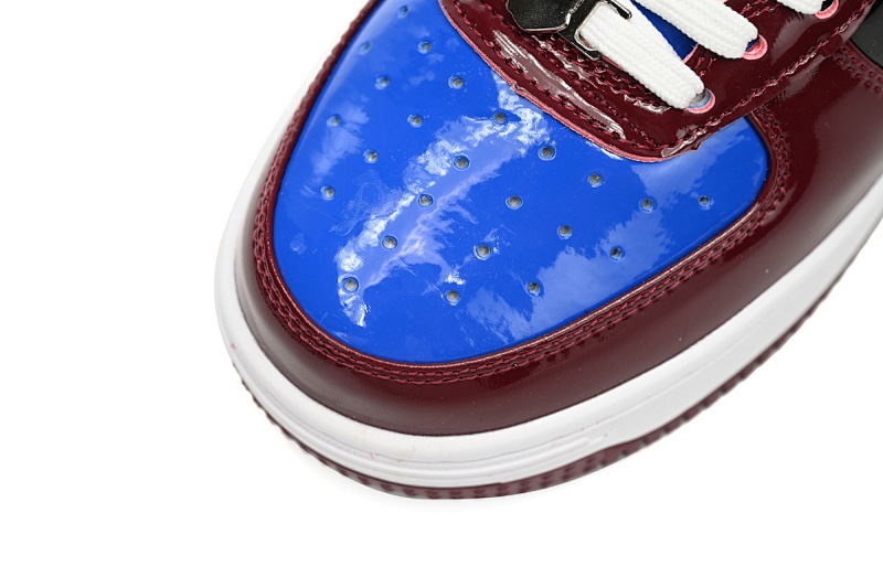【AD1BP】白酒红蓝-53 跑量款芭比猿猴低帮板鞋 1H22-191-027 A Bathing Ape Bape Sta Low Baijiu red blue