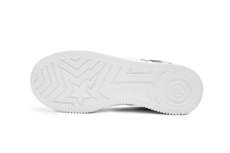 【AD1BP】黑白鲨鱼-51 跑量款芭比猿猴低帮板鞋 1H30-191-009 A Bathing Ape Bape Sta Low Black and White Shark