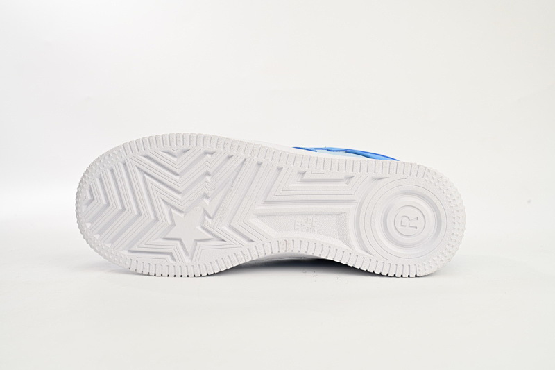 【AD1BP】全天蓝-43 跑量款芭比猿猴低帮板鞋 OZXSHM-191-006K A Bathing Ape Bape Sta Low  All Sky Blue