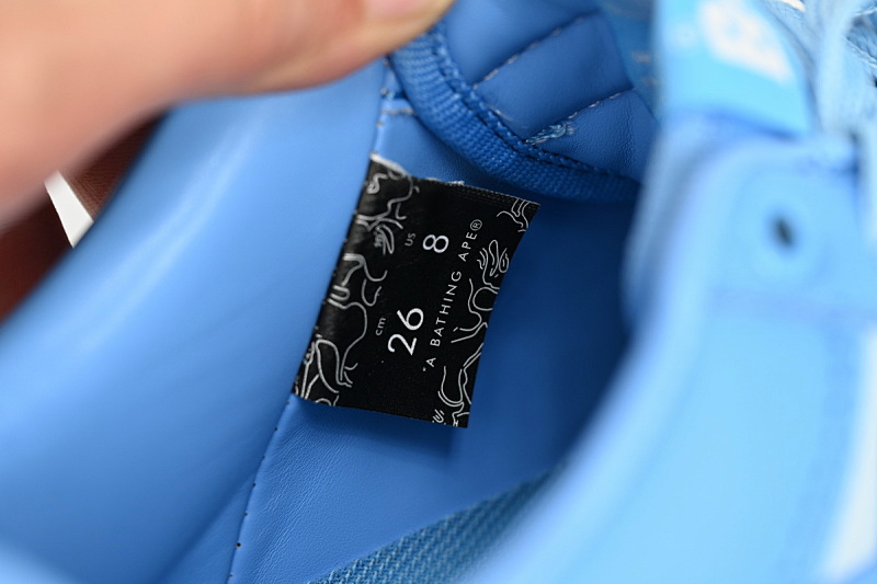 【AD1BP】全天蓝-43 跑量款芭比猿猴低帮板鞋 OZXSHM-191-006K A Bathing Ape Bape Sta Low  All Sky Blue