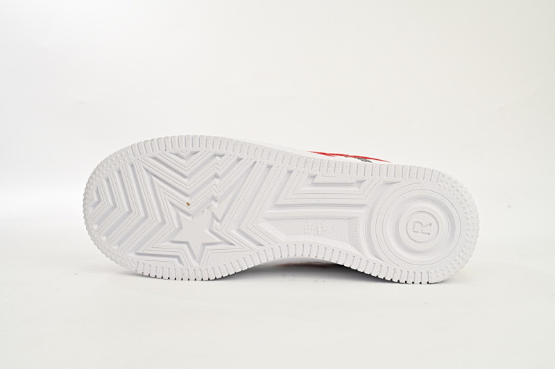 【AD1BP】白鲨鱼-46 跑量款芭比猿猴低帮板鞋 1F70-191-004 A Bathing Ape Bape Sta Low  White Shark