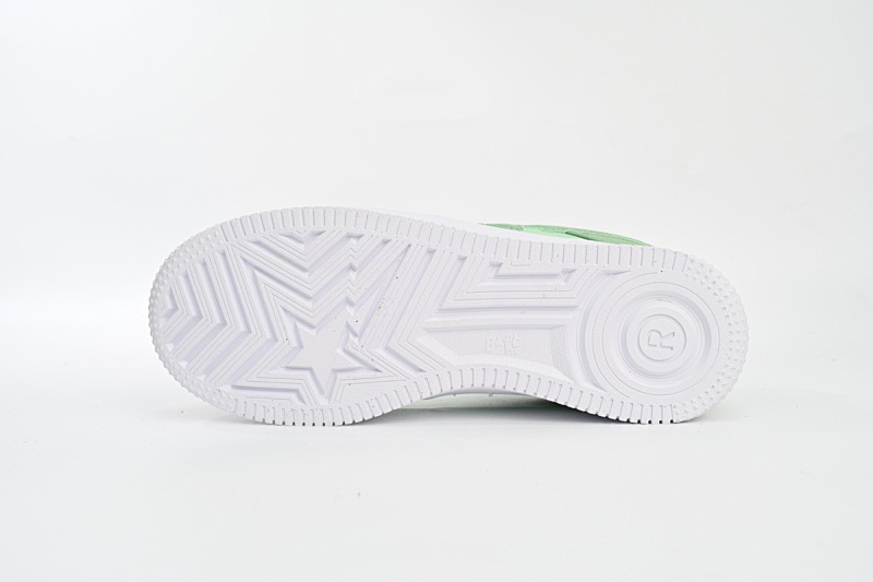 【AD1BP】苹果绿 跑量款芭比猿猴低帮板鞋 0ZXSH M191 006K A Bathing Ape Bape Sta Low Apple Green