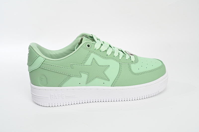 【AD1BP】苹果绿 跑量款芭比猿猴低帮板鞋 0ZXSH M191 006K A Bathing Ape Bape Sta Low Apple Green
