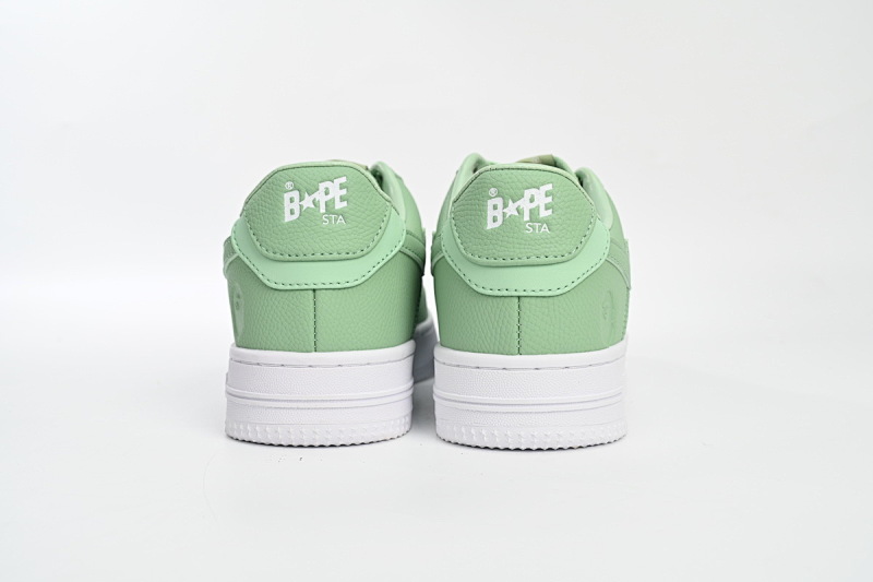 【AD1BP】苹果绿 跑量款芭比猿猴低帮板鞋 0ZXSH M191 006K A Bathing Ape Bape Sta Low Apple Green