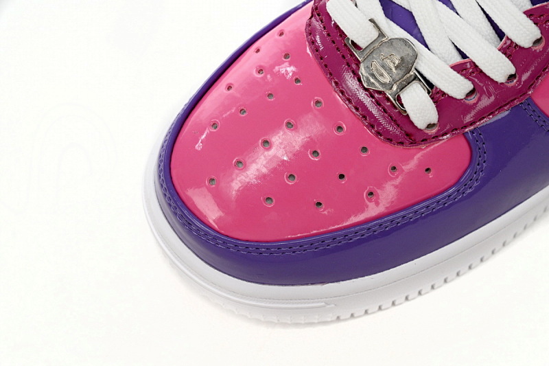 【AD1BP】紫色镜面-31 跑量款芭比猿猴低帮板鞋 1H20 191 046 A Bathing Ape Bape Sta Low Purple Mirror Surface