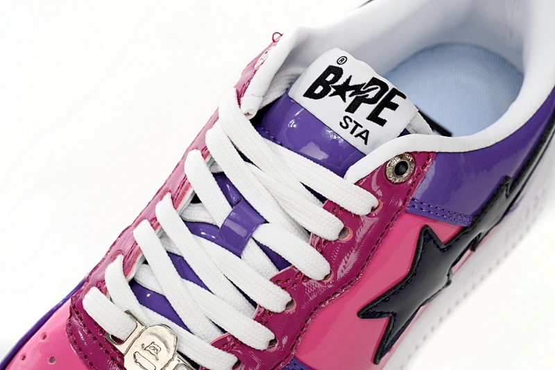 【AD1BP】紫色镜面-31 跑量款芭比猿猴低帮板鞋 1H20 191 046 A Bathing Ape Bape Sta Low Purple Mirror Surface