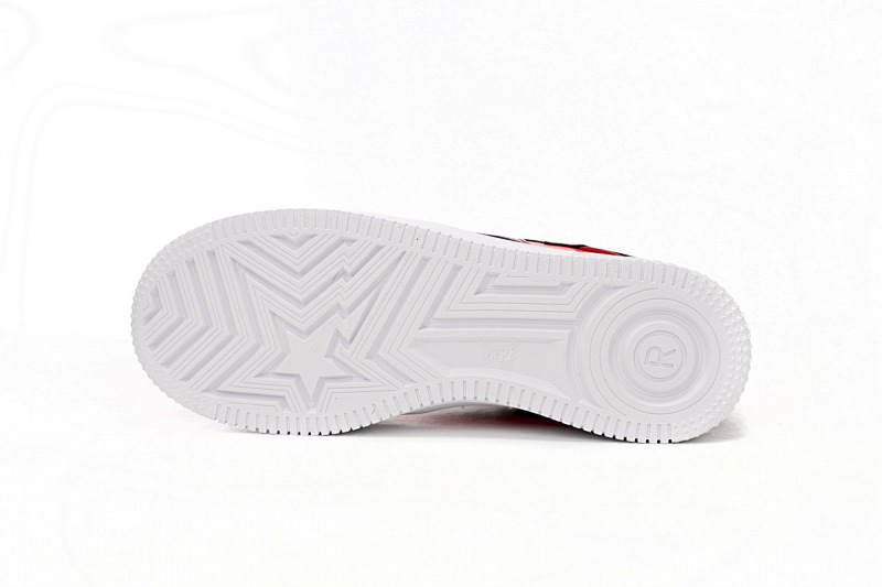 【AD1BP】酒红镜面-30 跑量款芭比猿猴低帮板鞋 1H20 191 046 A Bathing Ape Bape Sta Low White Dark Red Mirror Surface