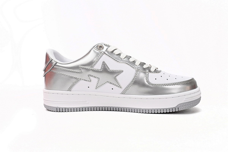 yupoo_298657_196089ed.jpg 【AD1BP】白银 跑量款芭比猿猴低帮板鞋 1H73 191 921 A Bathing Ape Bape Sta Low Silver