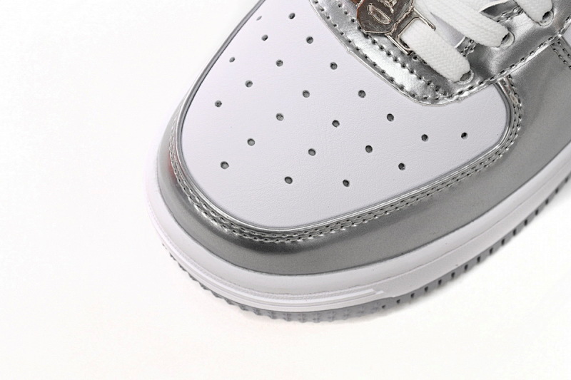 yupoo_298657_acd69a1a.jpg 【AD1BP】白银 跑量款芭比猿猴低帮板鞋 1H73 191 921 A Bathing Ape Bape Sta Low Silver