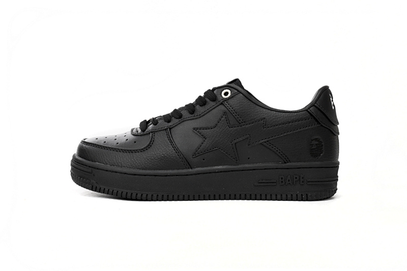 yupoo_298721_03d43e78.jpg 【AD1BP】全黑 跑量款芭比猿猴低帮板鞋 1J30 -191- 013 A Bathing Ape Bape Sta Low Black