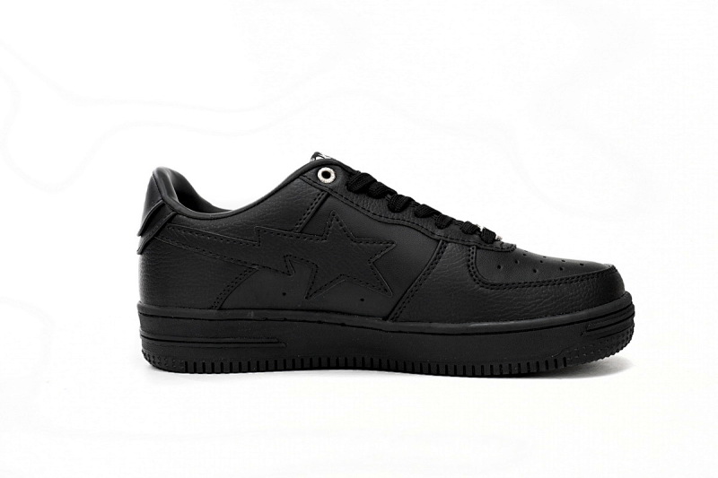 【AD1BP】全黑 跑量款芭比猿猴低帮板鞋 1J30 -191- 013 A Bathing Ape Bape Sta Low Black