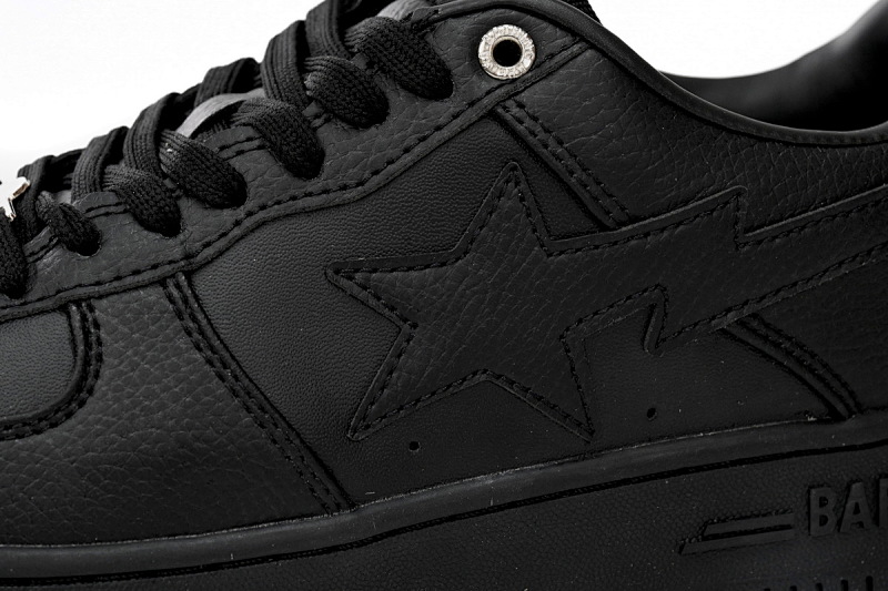 【AD1BP】全黑 跑量款芭比猿猴低帮板鞋 1J30 -191- 013 A Bathing Ape Bape Sta Low Black