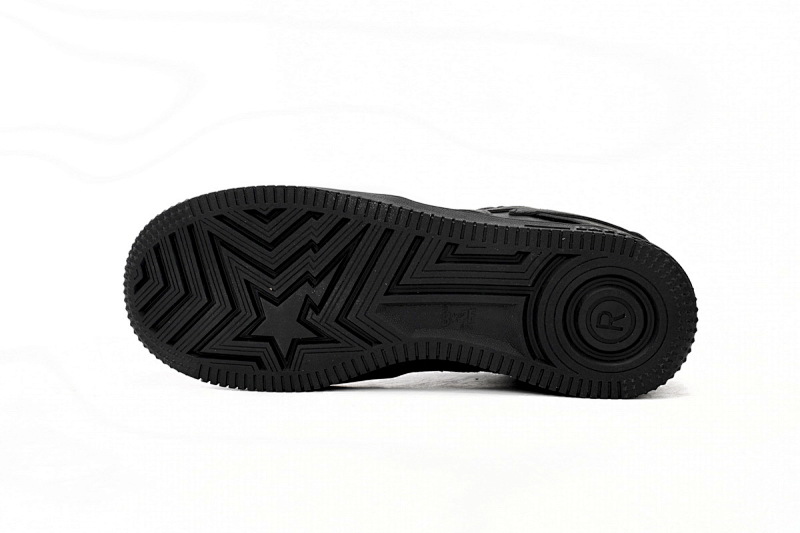 【AD1BP】全黑 跑量款芭比猿猴低帮板鞋 1J30 -191- 013 A Bathing Ape Bape Sta Low Black