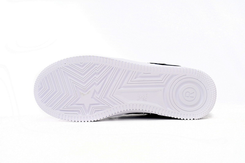【AD1BP】黑灰宝兰 跑量款芭比猿猴低帮板鞋 1H20 191 046 A Bathing Ape Bape Sta Low Lnk Blue Mirror Surface