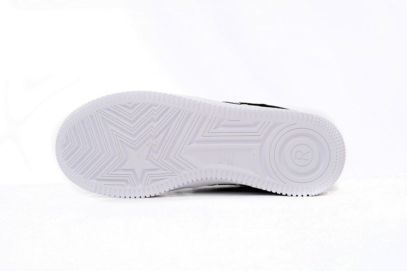 【AD1BP】黑灰 跑量款芭比猿猴低帮板鞋 1H20 191 046 A Bathing Ape Bape Sta Low Black Grey Baolan