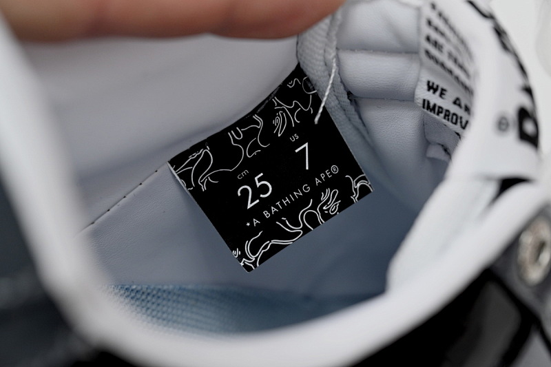 【AD1BP】黑灰 跑量款芭比猿猴低帮板鞋 1H20 191 046 A Bathing Ape Bape Sta Low Black Grey Baolan
