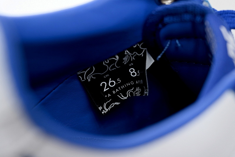 【AD1BP】白蓝边 跑量款芭比猿猴低帮板鞋 1J30-191-017 A Bathing Ape Bape Sta Low White and Blue Border