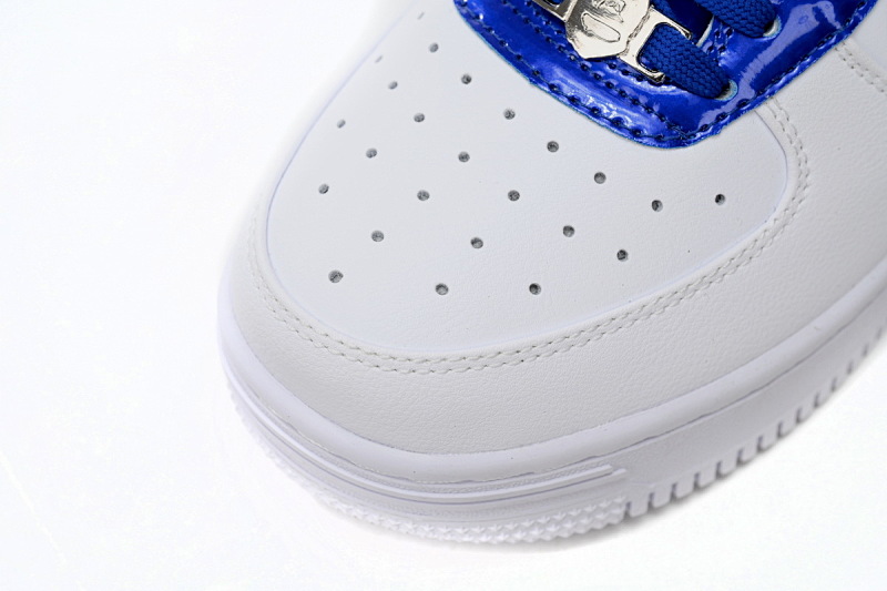 【AD1BP】白蓝边 跑量款芭比猿猴低帮板鞋 1J30-191-017 A Bathing Ape Bape Sta Low White and Blue Border