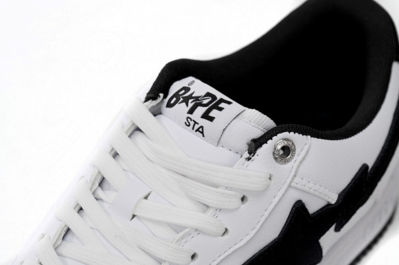 【AD1BP】白黑勾 跑量款芭比猿猴低帮板鞋 1173-191-912 A Bathing Ape Bape Sta Low White And Black Tick