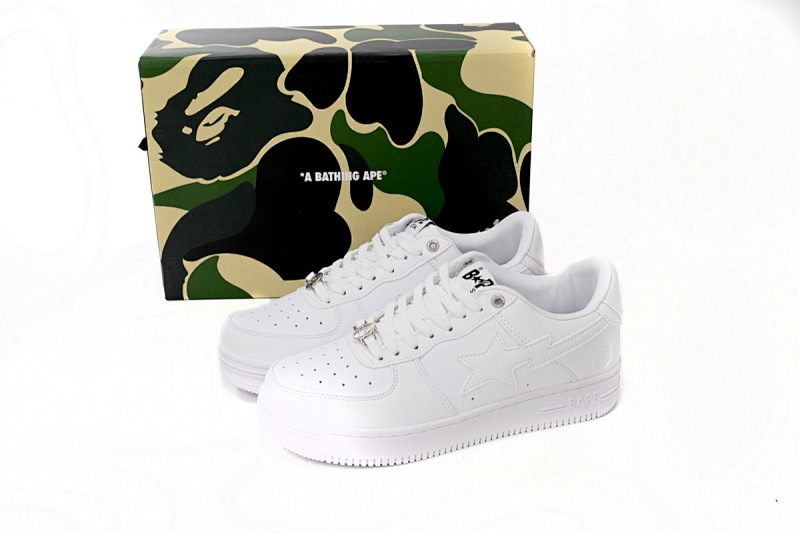 yupoo_299033_1a436c9a.jpg 【AD1BP】全白 跑量款芭比猿猴低帮板鞋 1H70-191-006 A Bathing Ape Bape Sta Low White