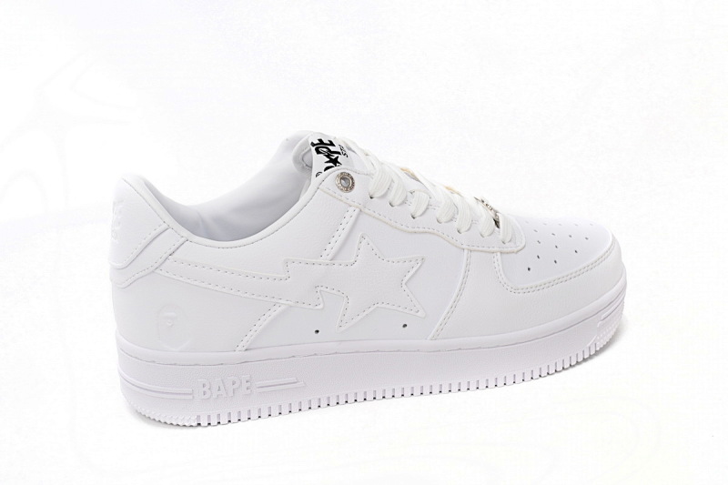 yupoo_299033_7d35dfda.jpg 【AD1BP】全白 跑量款芭比猿猴低帮板鞋 1H70-191-006 A Bathing Ape Bape Sta Low White