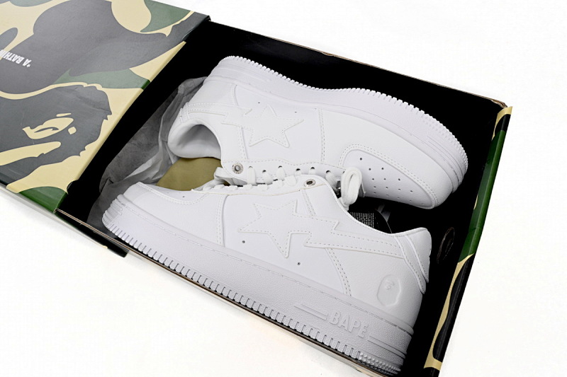 yupoo_299033_7ef8b656.jpg 【AD1BP】全白 跑量款芭比猿猴低帮板鞋 1H70-191-006 A Bathing Ape Bape Sta Low White