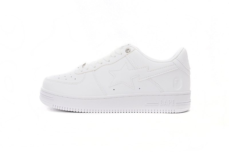 yupoo_299033_b327fce7.jpg 【AD1BP】全白 跑量款芭比猿猴低帮板鞋 1H70-191-006 A Bathing Ape Bape Sta Low White