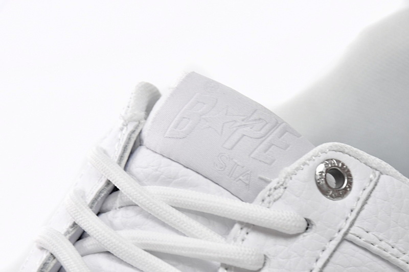 【AD1BP】白灰勾 跑量款芭比猿猴低帮板鞋 1H73-191-921 A Bathing Ape Bape Sta Low White Grey