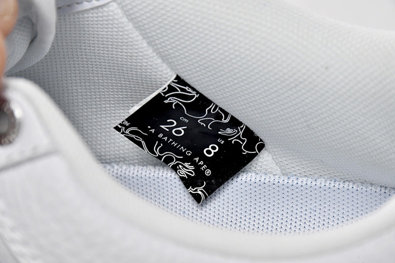 【AD1BP】白灰勾 跑量款芭比猿猴低帮板鞋 1H73-191-921 A Bathing Ape Bape Sta Low White Grey