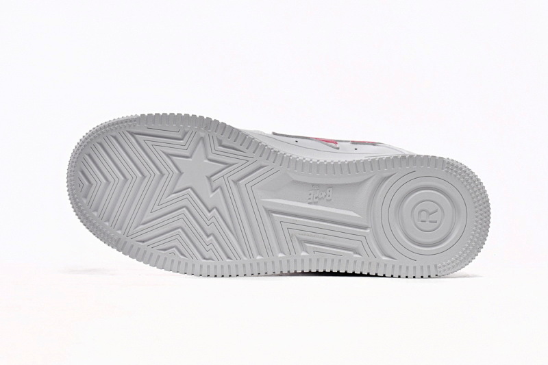 【AD1BP】白红迷彩 跑量款芭比猿猴低帮板鞋 1H20-191-045 A Bathing Ape Bape Sta Low White Red Camouflage