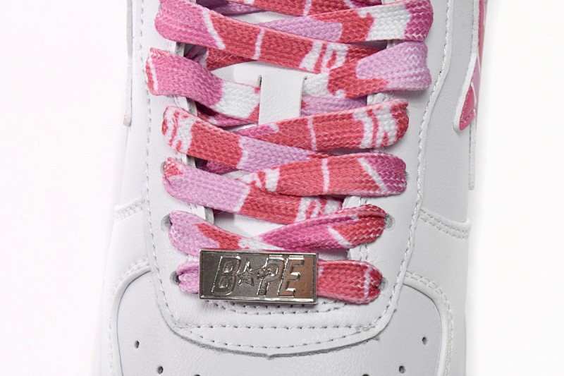 【AD1BP】白红迷彩 跑量款芭比猿猴低帮板鞋 1H20-191-045 A Bathing Ape Bape Sta Low White Red Camouflage