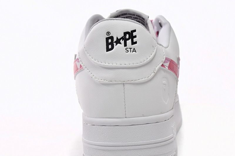 【AD1BP】白红迷彩 跑量款芭比猿猴低帮板鞋 1H20-191-045 A Bathing Ape Bape Sta Low White Red Camouflage