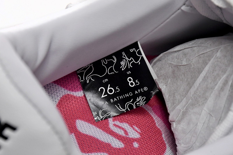 【AD1BP】白红迷彩 跑量款芭比猿猴低帮板鞋 1H20-191-045 A Bathing Ape Bape Sta Low White Red Camouflage