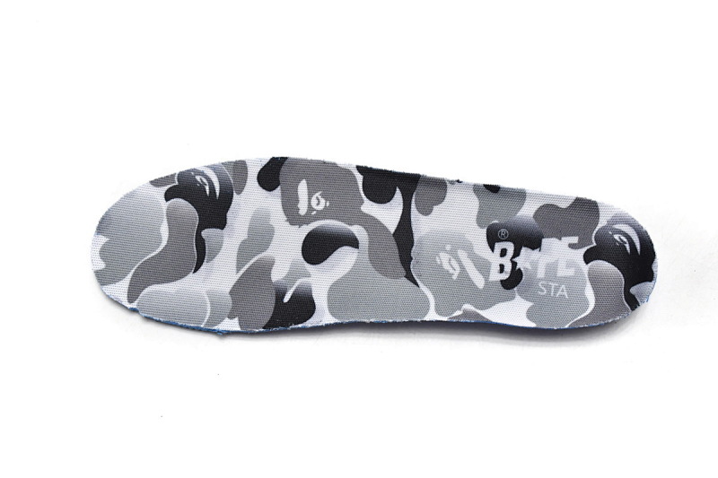 【AD1BP】白灰彩镜-15 跑量款芭比猿猴低帮板鞋 A Bathing Ape Bape Sta Low White Grey Mirror Surface