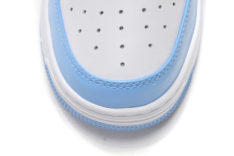 【AD1BP】白兰镜面 跑量款芭比猿猴低帮板鞋 1M70-191-001 A Bathing Ape Bape Sta Low White Blue