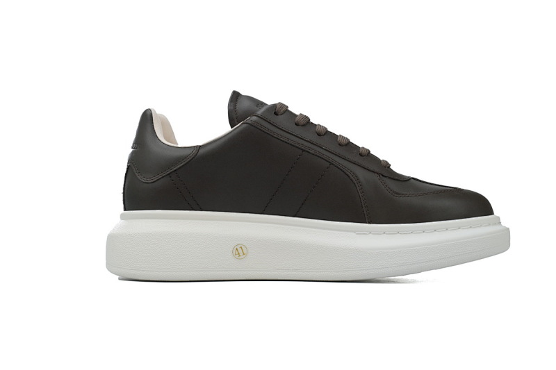 【CH1MK】新款黑白 麦昆头层皮女神专属夏季小白鞋 2024ss 新款 Alexander McQueen Sneaker Black and White