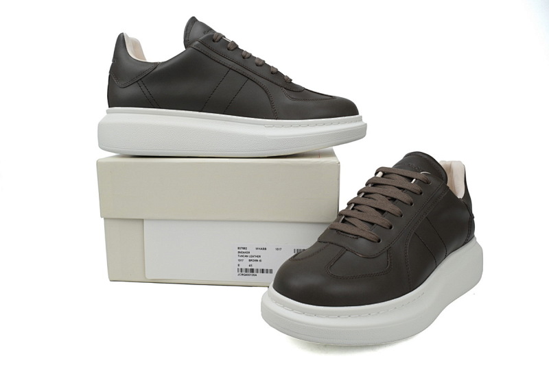 【CH1MK】新款黑白 麦昆头层皮女神专属夏季小白鞋 2024ss 新款 Alexander McQueen Sneaker Black and White