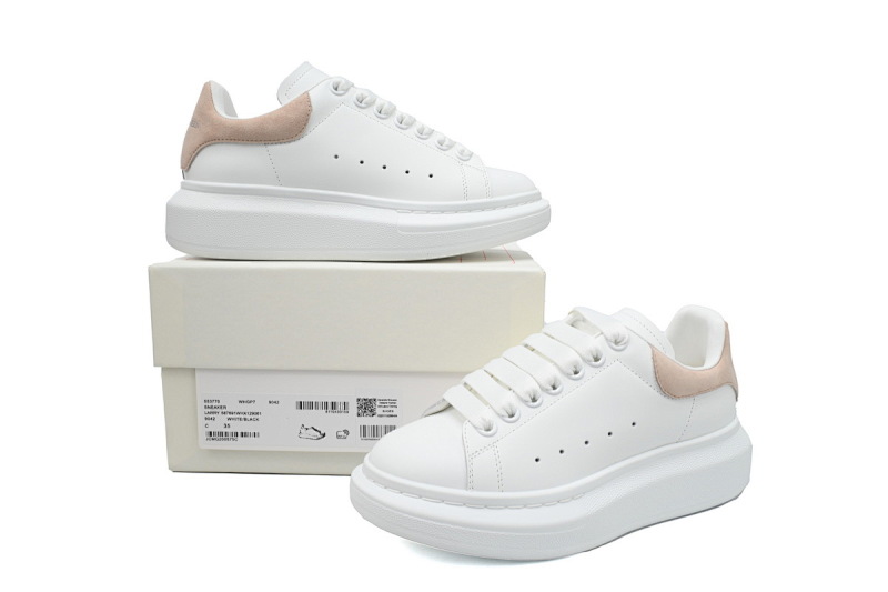 【CH1MK】裸粉 麦昆头层皮女神专属夏季小白鞋 Alexander McQueen Sneake Pink