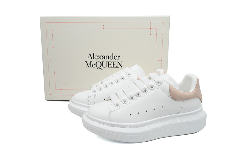 【CH1MK】裸粉 麦昆头层皮女神专属夏季小白鞋 Alexander McQueen Sneake Pink