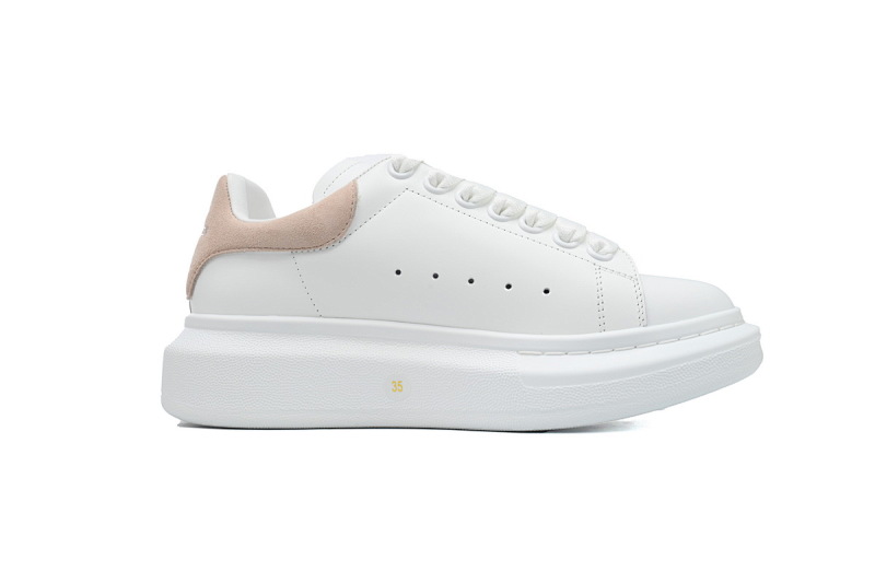 【CH1MK】裸粉 麦昆头层皮女神专属夏季小白鞋 Alexander McQueen Sneake Pink