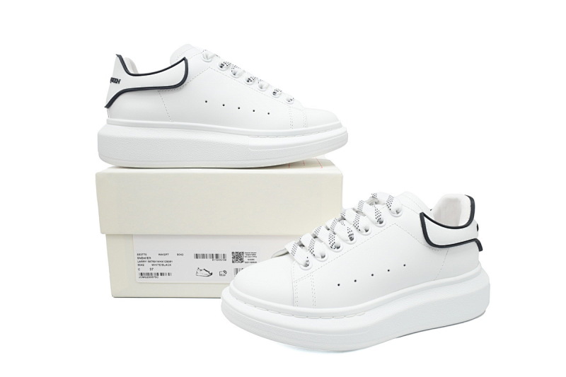 yupoo_299505_1a6a3b8c.jpg 【CH1MK】白底黑边 麦昆头层皮女神专属夏季小白鞋 Alexander McQueen Sneake White Black