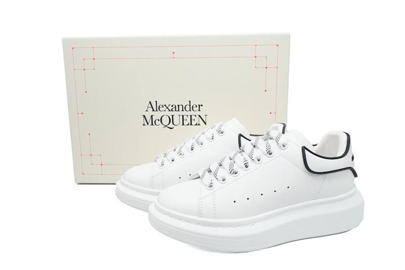 yupoo_299505_858f6630.jpg 【CH1MK】白底黑边 麦昆头层皮女神专属夏季小白鞋 Alexander McQueen Sneake White Black